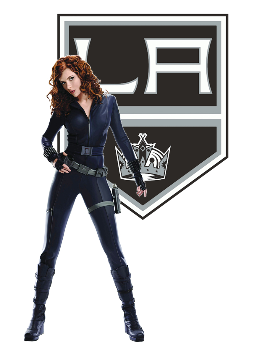 Los Angeles Kings Black Widow Logo vinyl decal